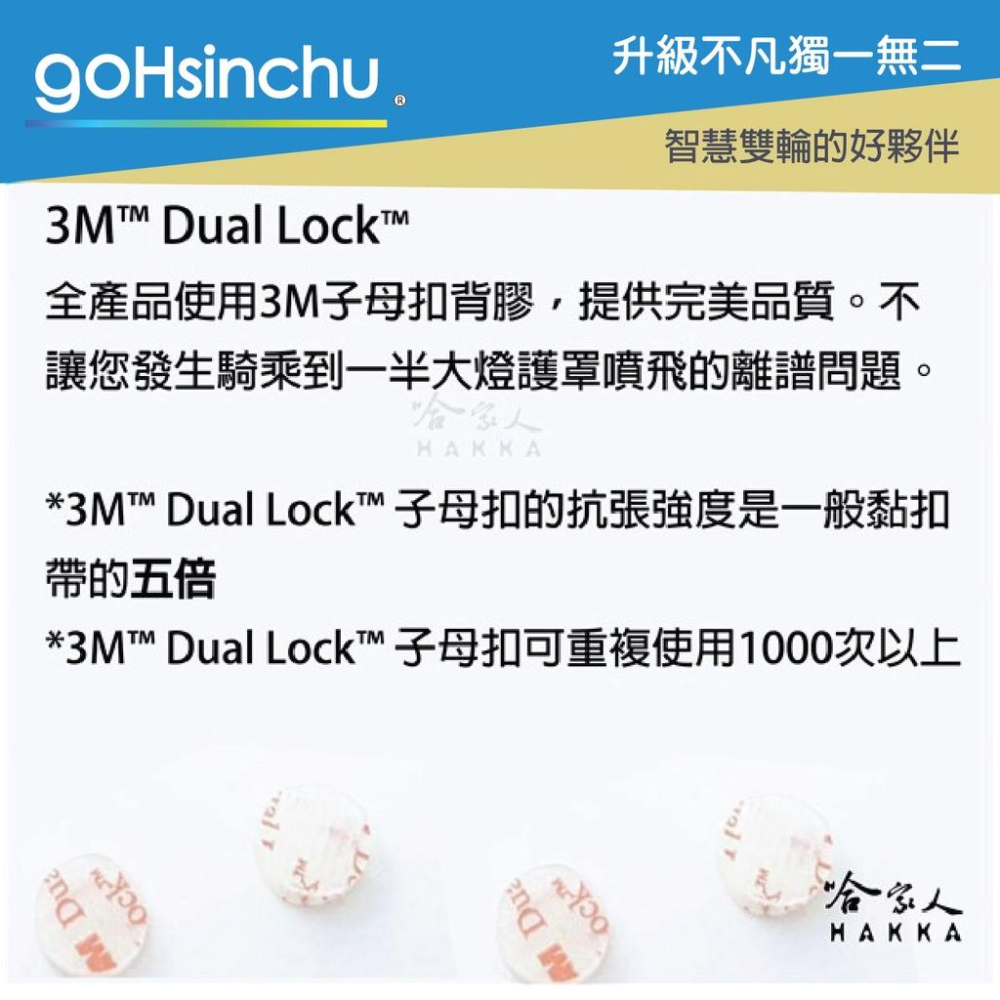 gogoro 2 專用 大燈護罩 送子母扣安裝包 快拆 大燈護目鏡  大燈保護罩 護片 台灣製造 哈家人-細節圖3