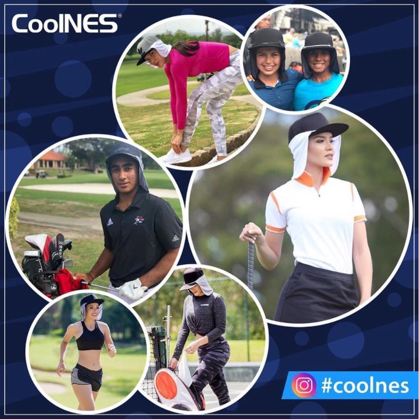 Coolnes 美國二合一涼感多功能防曬罩 外送 遮陽 UPF50+ 外送 網球 自行車 防曬 高爾夫 吸濕排汗 哈家人-細節圖7