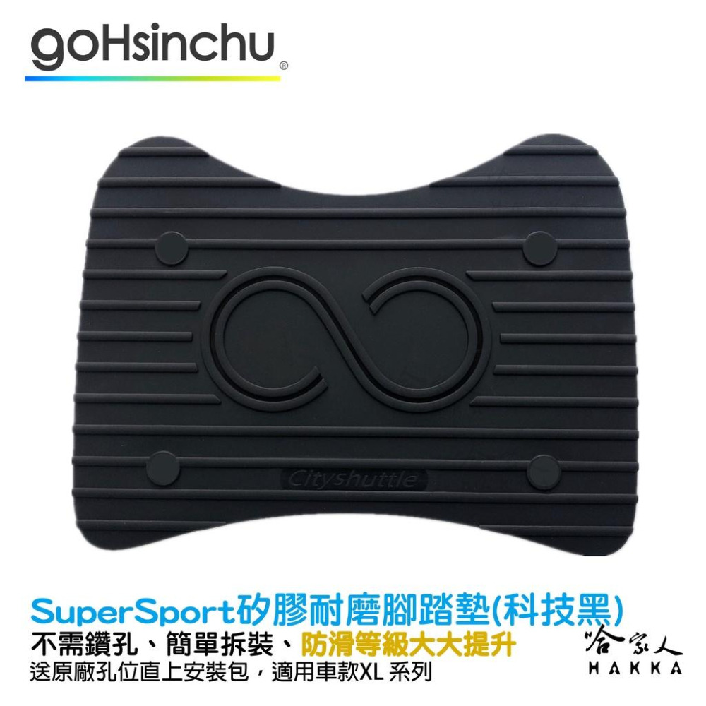 SuperSport 醫療等級矽膠 腳踏墊 送工具+螺絲防水蓋 防塵防水 Gogoro 適用 腳踏 踏板 哈家人-細節圖2