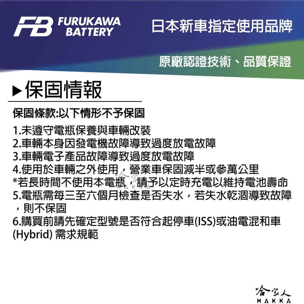 FB 古河電池 360LN2 12V 60AH 日本原裝 LN2 PRIUS RAV4 ES RX 油電車 哈家人-細節圖5