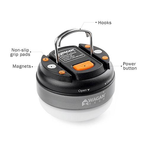 WAGAN 多功能 LED 磁吸式 露營燈 IPX4 防水 戶外燈 營地燈 吊燈 磁鐵 野營燈 帳篷燈 戶外燈 哈家人-細節圖8