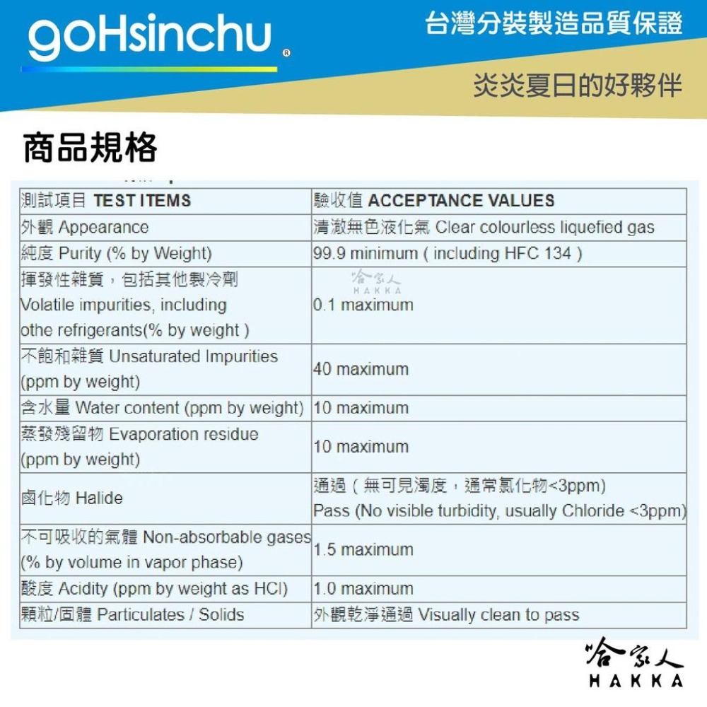 R143a 冷媒 22.7kg 台灣分裝製造 純度99.9% 50磅 胖胖瓶 汽車冷媒 空調 車用冷媒 冰箱冷媒 哈家人-細節圖8