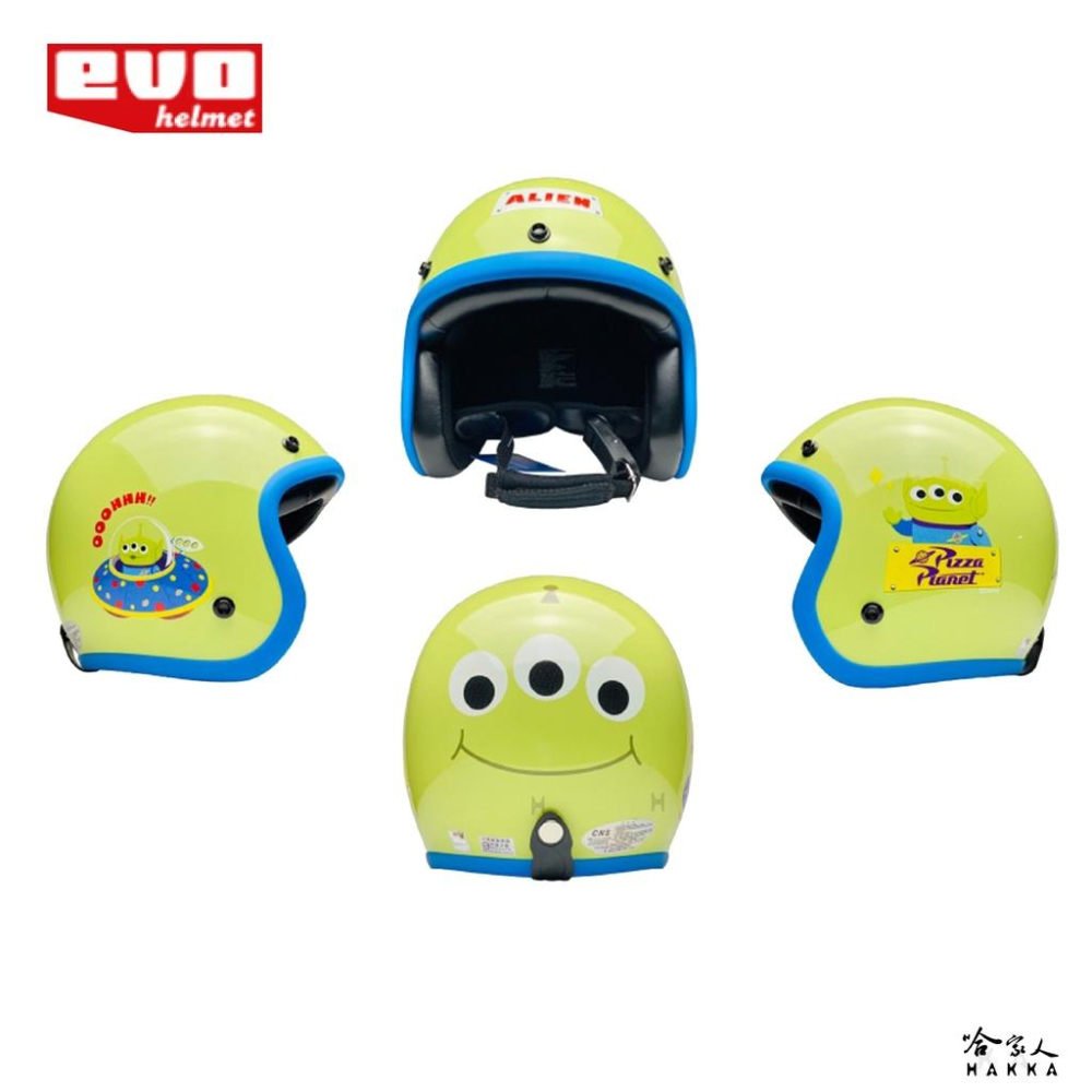 EVO 迪士尼 正版授權 三眼怪 安全帽 贈鏡片 玩具總動員4 3/4安全帽 騎士帽 半罩安全帽 哈家人-細節圖2