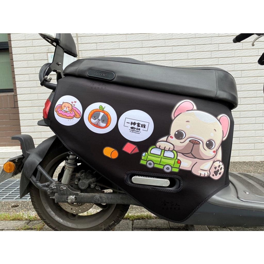 法鬥皮古 正版授權 雙面車身防刮套 車套 防刮車套 潛水布 SS 2 XL Gogoro 法鬥 粉色 保護套 哈家人-細節圖2