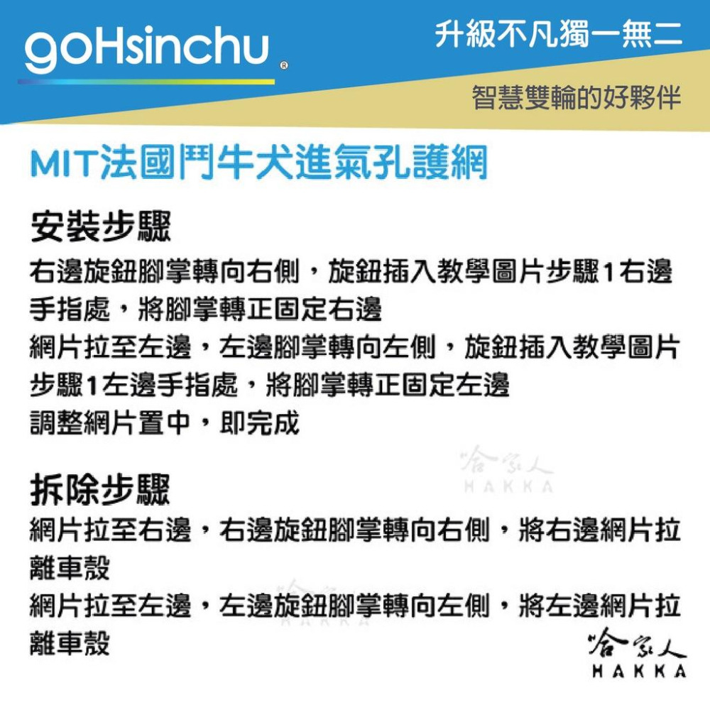 gogoro 2 法鬥進氣口護網 進氣口護罩 水箱護網 進氣孔濾網 防塵網 MIX 3 XL 卡榫式 ai-1 哈家人-細節圖5