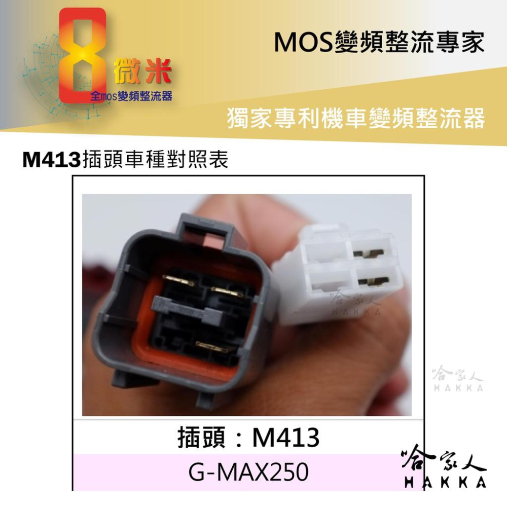 8微米 變頻整流器 M413 不發燙 40ah 輸出 PGO G-MAX 250 整流器 哈家人-細節圖2