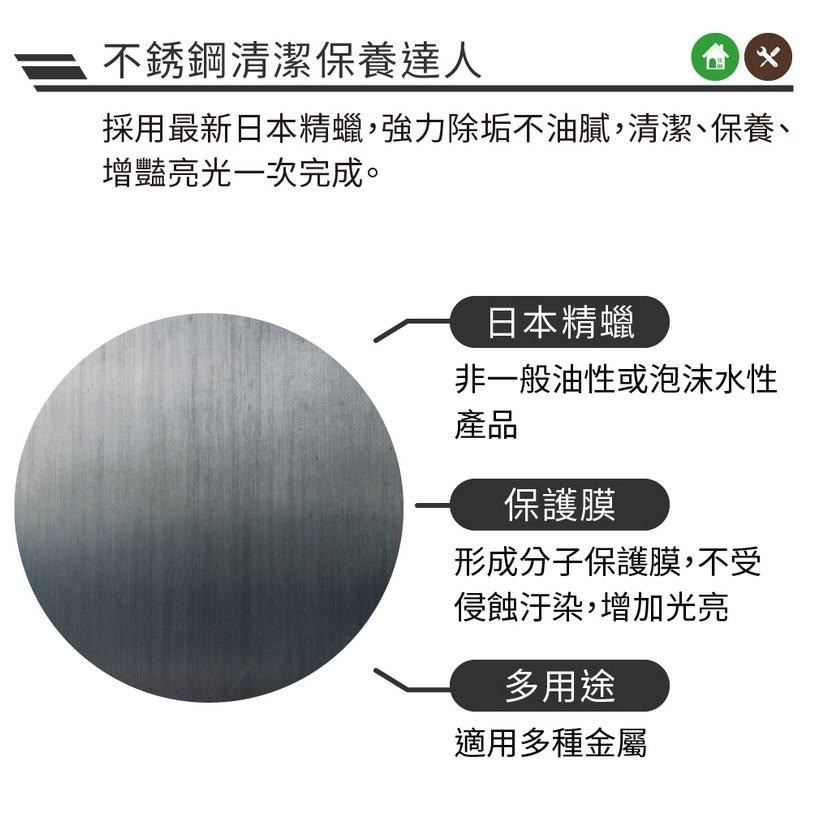 【 黑珍珠 】 不銹鋼清潔保養達人 保養 亮光 金屬去污 鐵門清潔 流理台清潔 亮光防鏽 附發票 不銹鋼亮光 哈家人-細節圖3