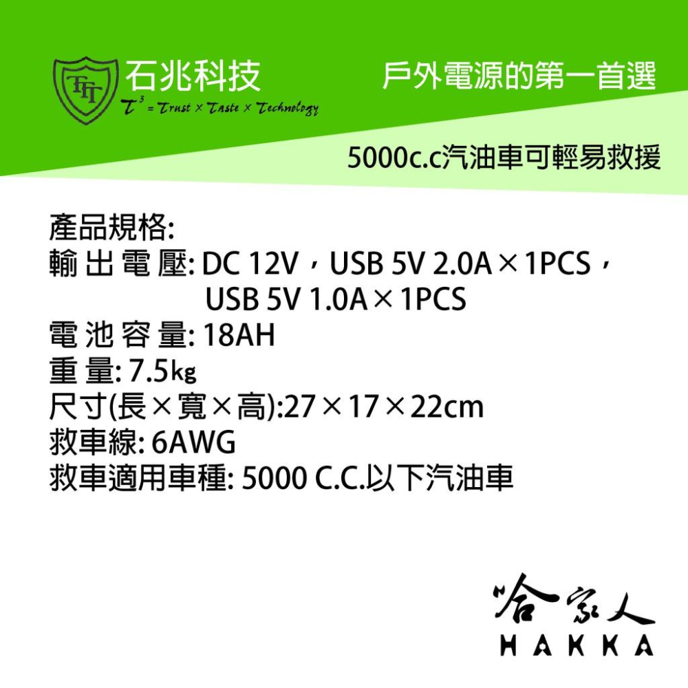 【 超級電匠 】MP737V2 救車電霸 5000CC 車輛救援 18AH 全新0V啟動技術 12V 輸出 哈家人-細節圖5