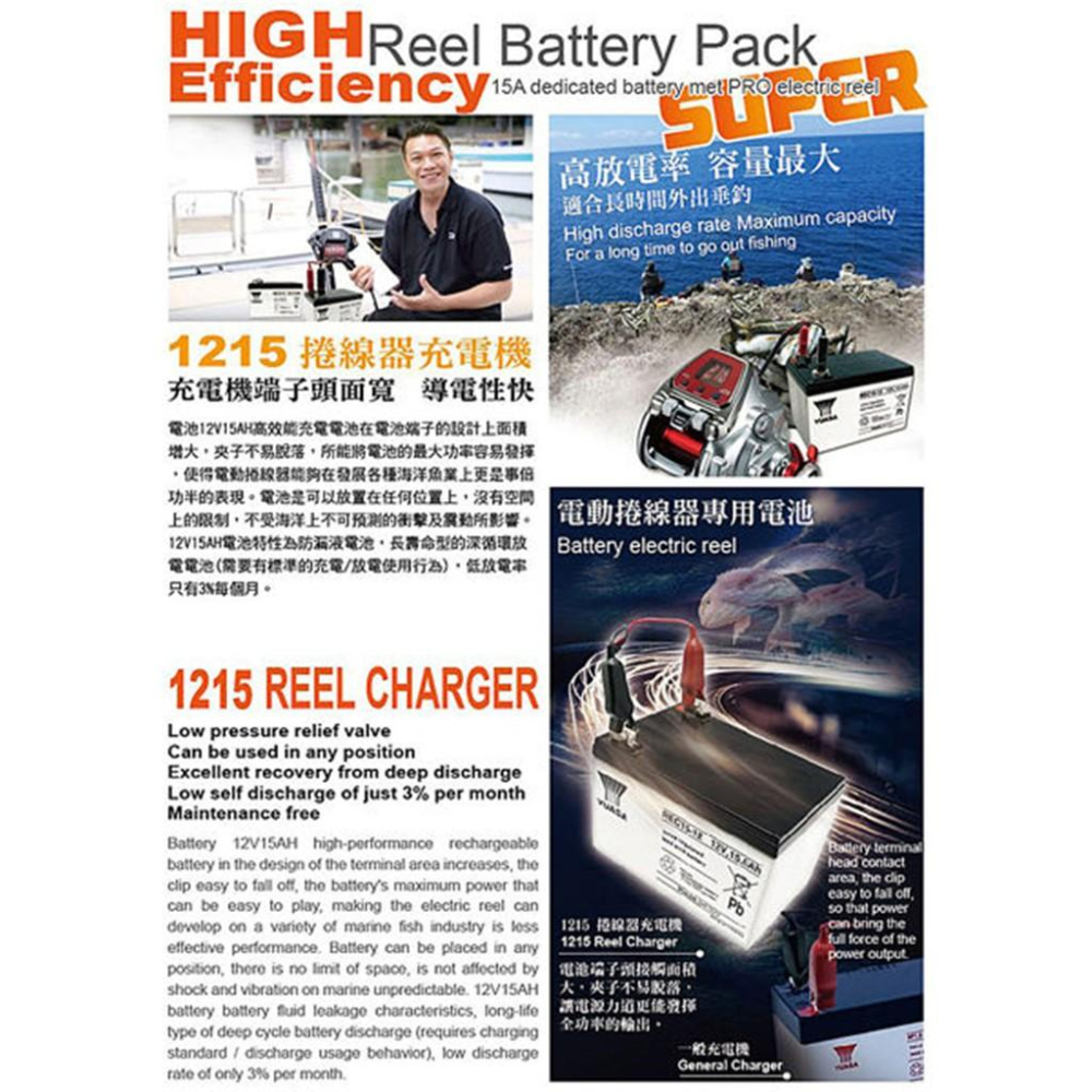 【 CSP 哇電 】 釣魚 電動捲線器專用電池 配備組 HI-POWER、DAIWA、MIYA 海釣 船釣 哈家人-細節圖8