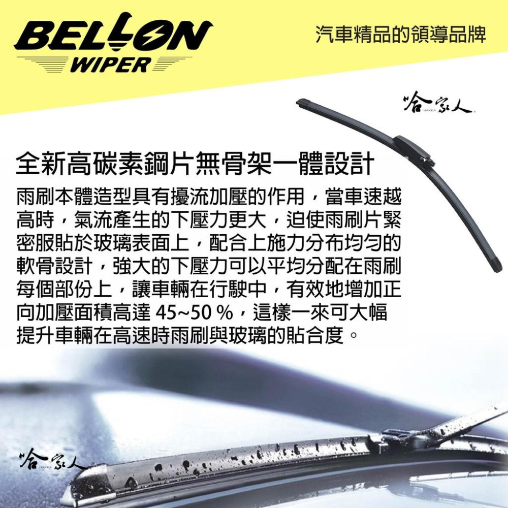 BELLON FOCUS MK3 專用型雨刷 12年後 FORD 【免運贈雨刷精】 28吋 專用接頭 雨刷 哈家人-細節圖5