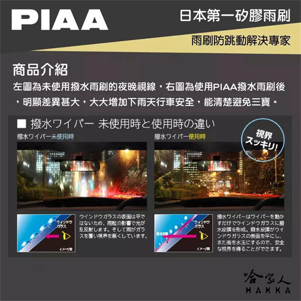PIAA SUZUKI SWIFT 1-3代 超強力矽膠潑水鐵骨雨刷 20 18 贈專用雨刷精 06～17年 防跳動-細節圖4