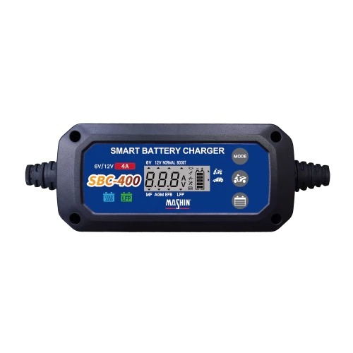 麻新電子 SBC 400 免運 4A 全自動電池充電器 鉛酸 鋰鐵電池充電 免拆 汽車 機車 電瓶充電機SBC-400-細節圖2