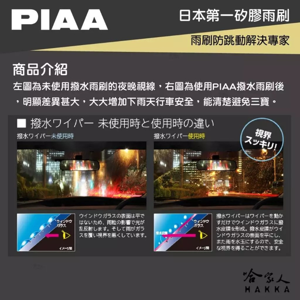 PIAA TOYOTA GR YARIS 原裝雨刷替換膠條 24 16 矽膠雨刷膠條 8.6mm 超撥水 哈家人-細節圖3