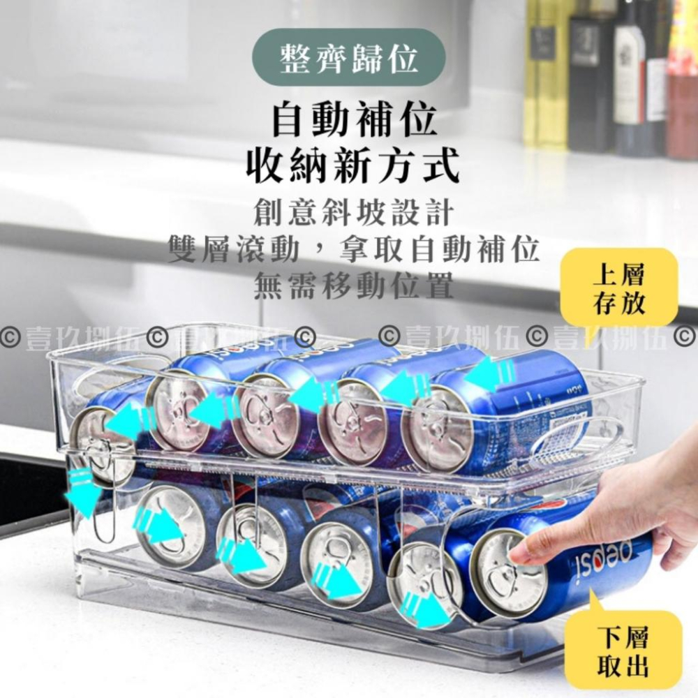 雙層飲料架 自落款 飲料架 紅酒架 罐裝飲料架 啤酒架《1985life 生活》冰箱置物架 易拉罐汽水收納架 飲料收納架-細節圖4