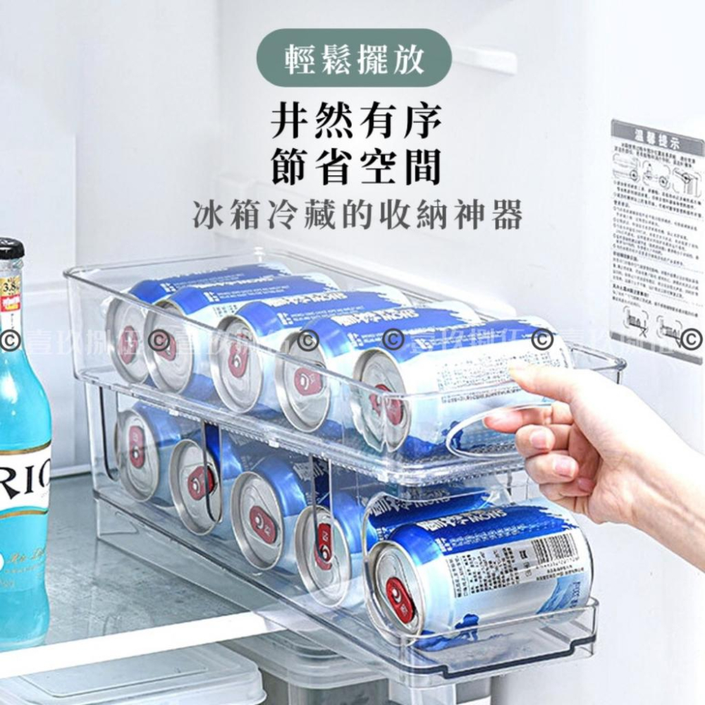 雙層飲料架 自落款 飲料架 紅酒架 罐裝飲料架 啤酒架《1985life 生活》冰箱置物架 易拉罐汽水收納架 飲料收納架-細節圖8