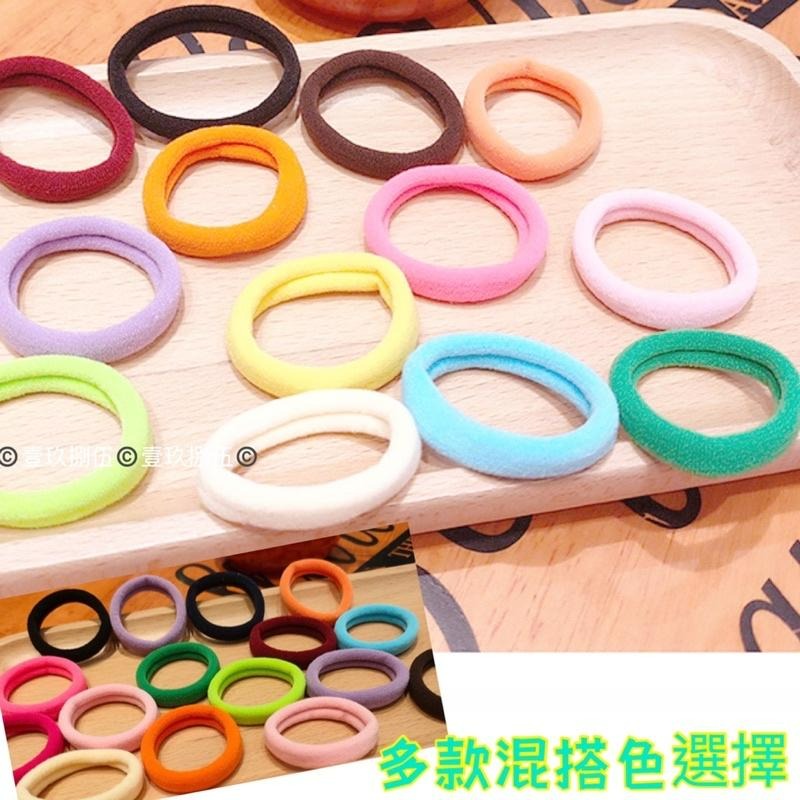 毛巾髮圈 無接縫髮圈 多色髮圈 馬卡龍色 毛巾圈《1985life 生活》無縫髮束 髮束 髮圈 高彈力 糖果色 無接縫-細節圖4