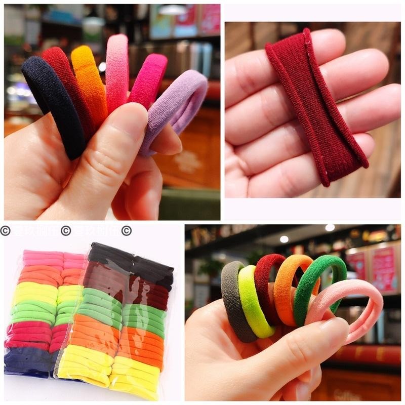 毛巾髮圈 無接縫髮圈 多色髮圈 馬卡龍色 毛巾圈《1985life 生活》無縫髮束 髮束 髮圈 高彈力 糖果色 無接縫-細節圖6