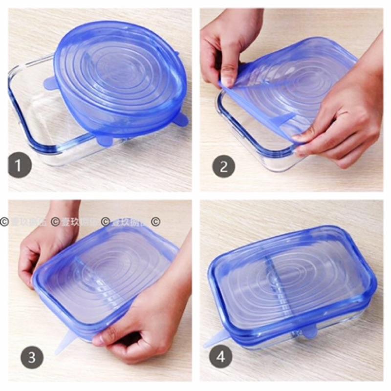 食品保鮮蓋六件組 食物保鮮 密封蓋 保鮮蓋《1985life 生活》食物分裝 大小6件組 矽膠保鮮蓋 矽膠密封蓋 保鮮膜-細節圖5