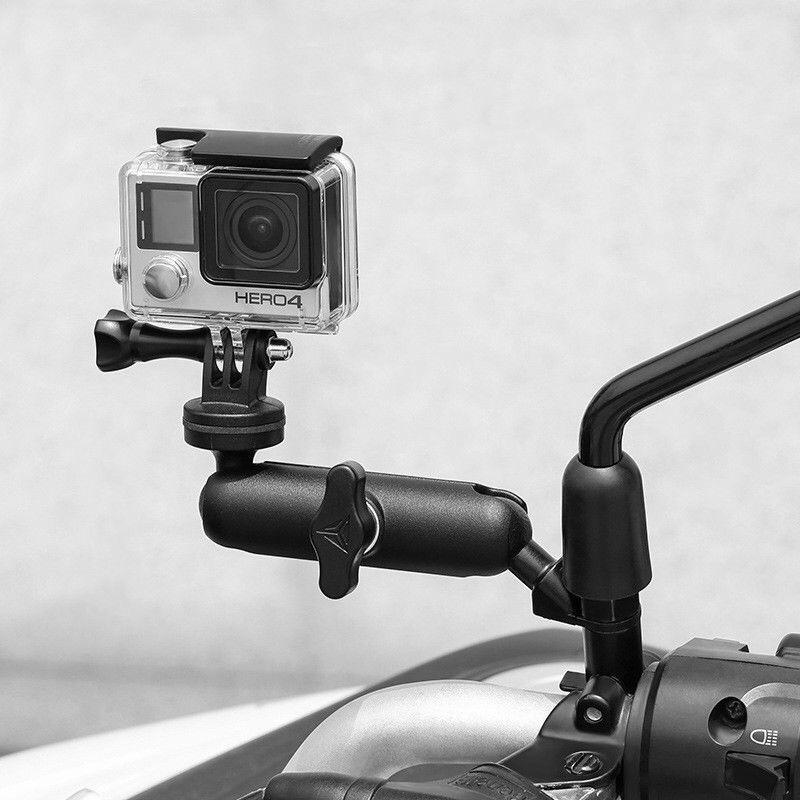 台南現貨 後照鏡支架 可調角度 機車行車紀錄器 GOPRO SJ2000 Mio DB-1 運動相機 鏡座支架-細節圖4