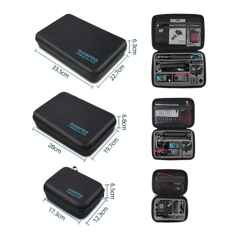 現貨附掛勾 DIY 睿谷 運動相機收納包 Gopro 11 相機包 11 10 配件包 防潑水 硬殼包 主機收納包-細節圖3