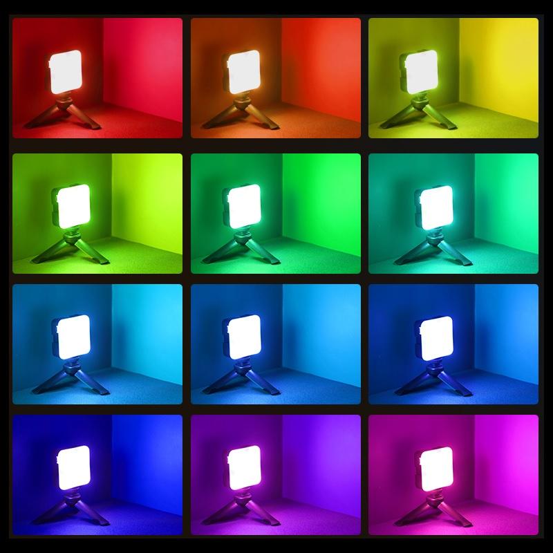 台南現貨 Gopro SJCAM 泰迅 TELESIN 68珠LED彩色補光燈 可調色溫 磁吸款 RGB燈-細節圖3