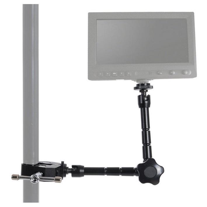 台南現貨 魔術手臂 11吋 7吋 金屬材質 萬向怪手 自由萬向支架 熱靴座 監視器 閃光燈 燈架 大力夾 蟹鉗夾-細節圖4