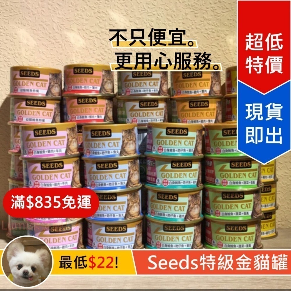 Lumi來促銷]單罐$22/Seeds/惜時/特級金貓罐/小金罐/黃金罐/80g/小金/金罐-細節圖2