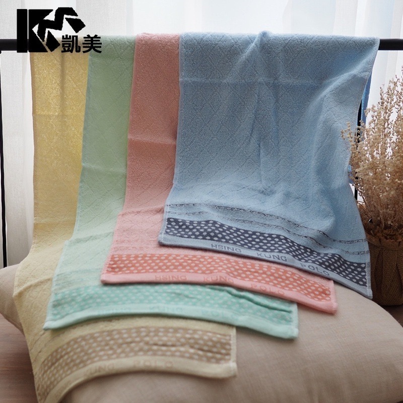 👍凱美棉業｜ MIT台灣製 24兩頂級 精梳棉 純棉毛巾 POLO圓點款-細節圖3