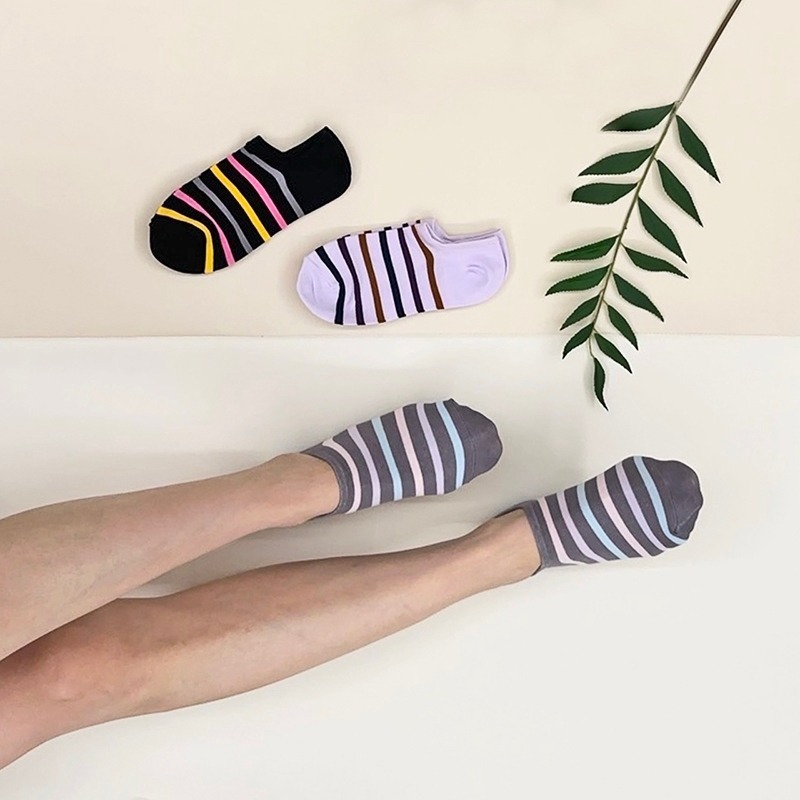 👍凱美棉襪業｜MIT台灣製 純棉條紋直角襪 22-26cm-細節圖8