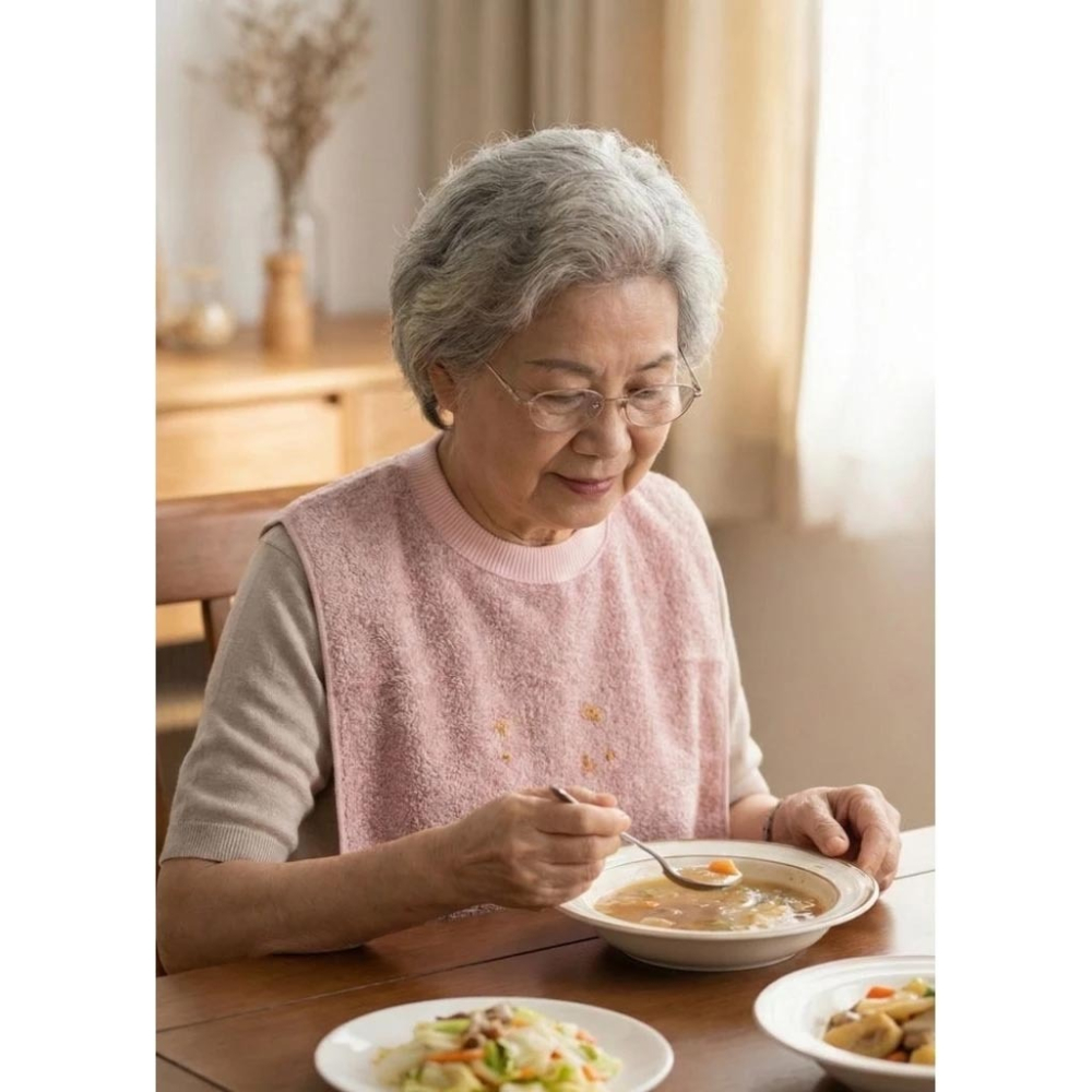 👍凱美棉業｜MIT台灣製造 純棉透氣成人圍兜/口水巾 印花款-細節圖2