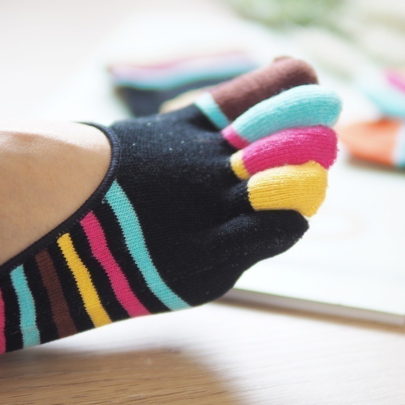 👍凱美棉業｜MIT台灣製 純棉挖空隱形五趾襪 抗菌防臭-細節圖4