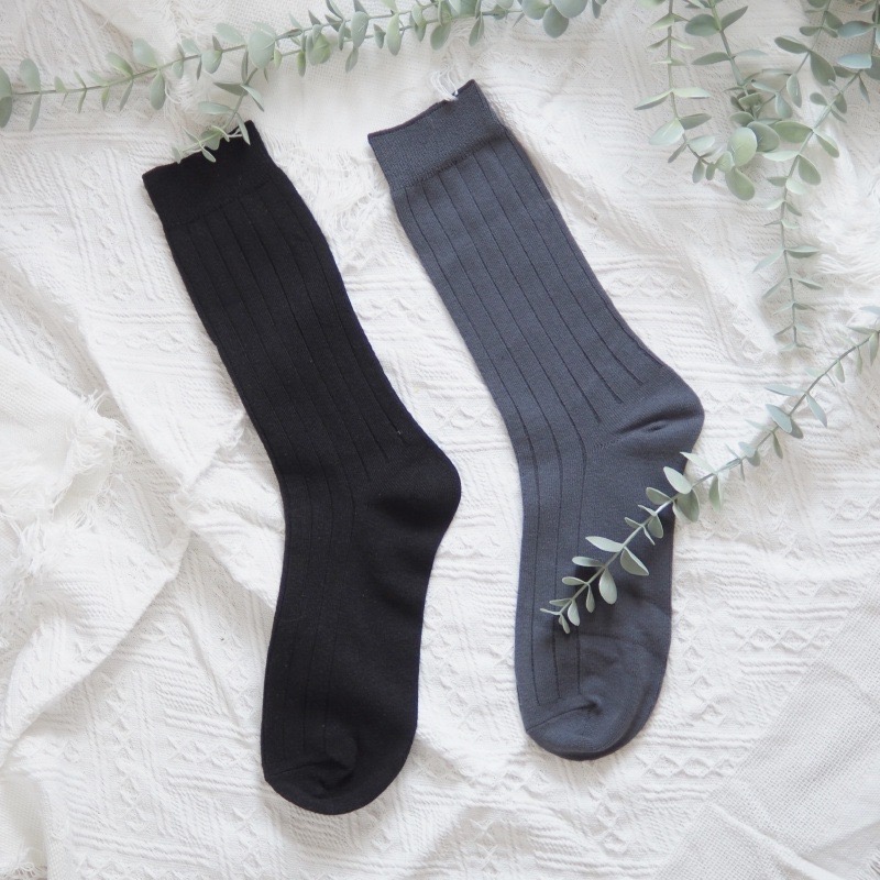 👍凱美棉襪業｜MIT台灣製 素色純棉中筒襪 加大款 男襪-細節圖6