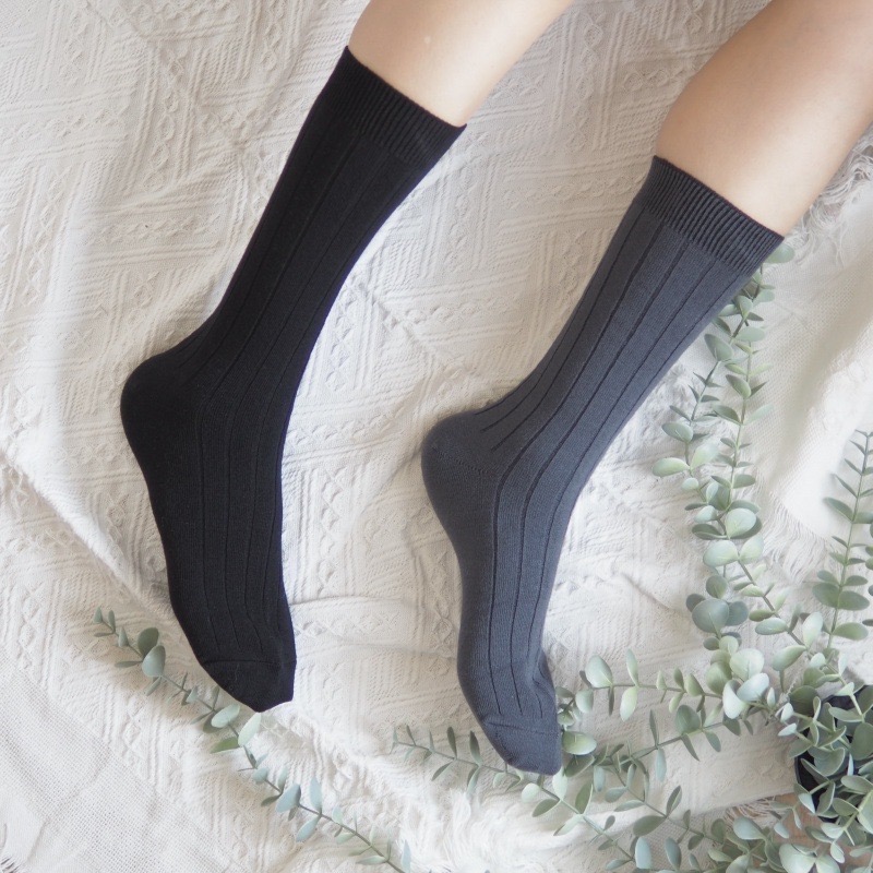 👍凱美棉襪業｜MIT台灣製 素色純棉中筒襪 加大款 男襪-細節圖8