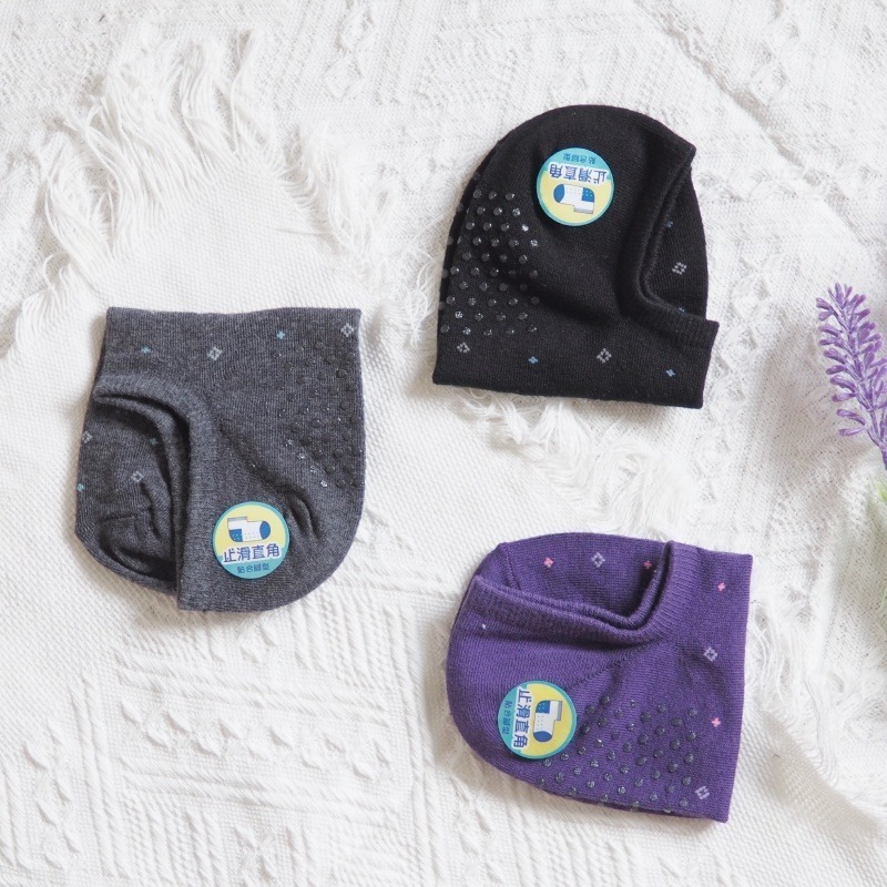 👍凱美棉襪業｜MIT台灣製 純棉止滑直角短襪  菱形點點款 凱美棉業-細節圖7