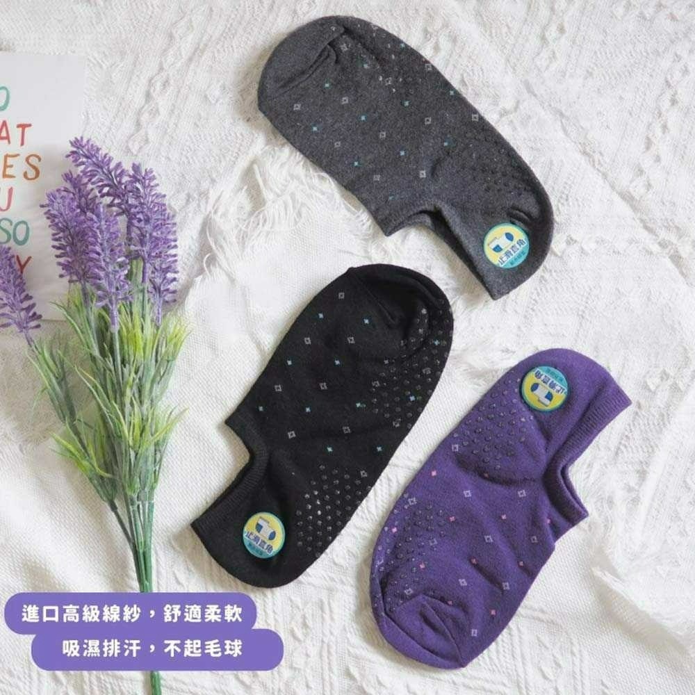 👍凱美棉襪業｜隨機出色 MIT台灣製 純棉止滑直角短襪 菱形點點款 凱美棉業-細節圖4