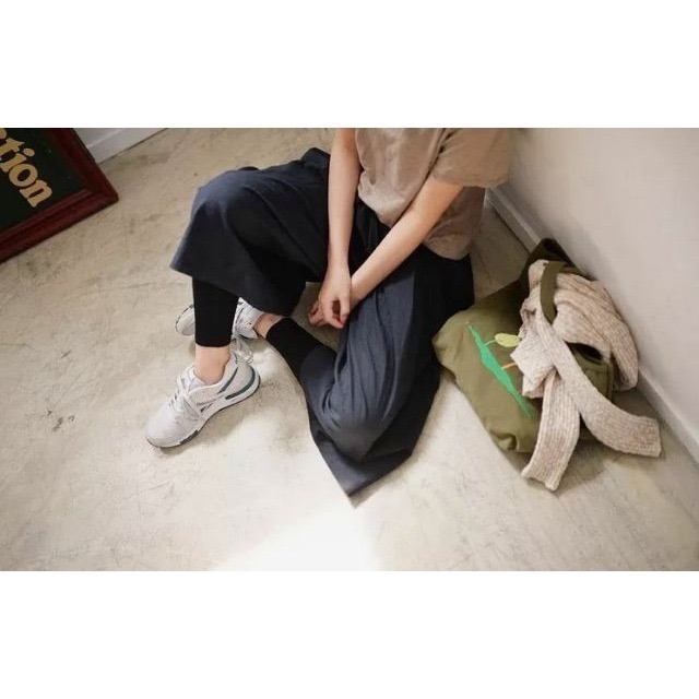 👍凱美棉業｜頂級 棉麻休閒復古寬鬆七分褲裙-細節圖8