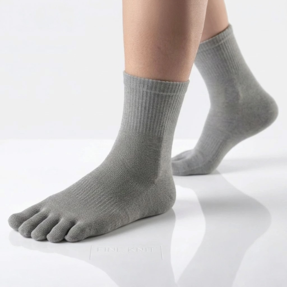 凱美棉業｜MIT台灣製 頂級純棉奈米竹炭五趾襪-細節圖7