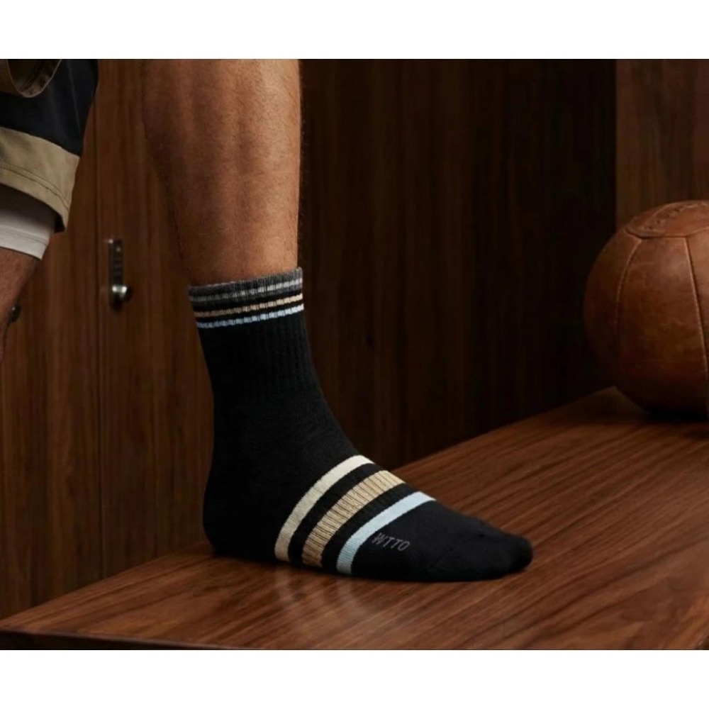 👍凱美棉襪業｜MIT台灣製造 高品質純棉運動氣墊襪 直條造型款 凱美棉業-細節圖3