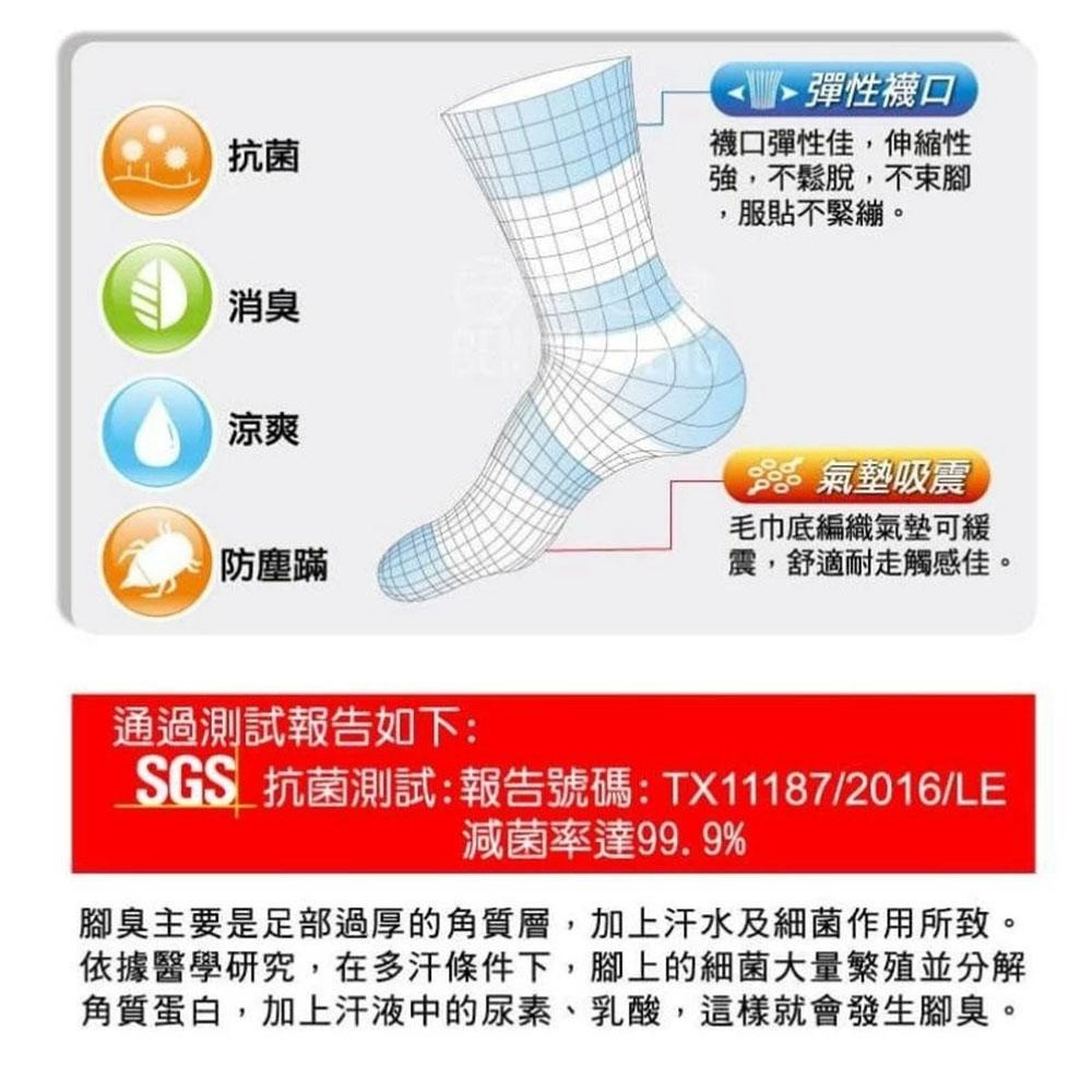 👍凱美棉業｜隨機出色 MIT台灣製 Protimo 抗菌纖維系列襪 超細纖維消臭男襪套 條紋多款-細節圖9