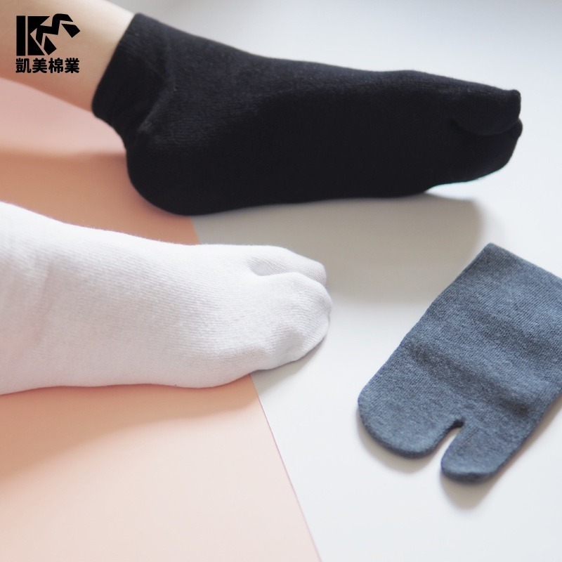 👍凱美棉襪業｜MIT台灣製 素面二趾船型襪 木屐襪/足袋 男女適用 凱美棉業-細節圖4
