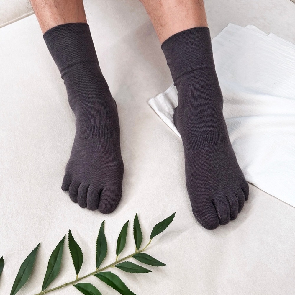 👍凱美棉業｜日本銀離子寬口五趾襪 除臭抗菌機能襪 無痕一體成型編織法-細節圖3