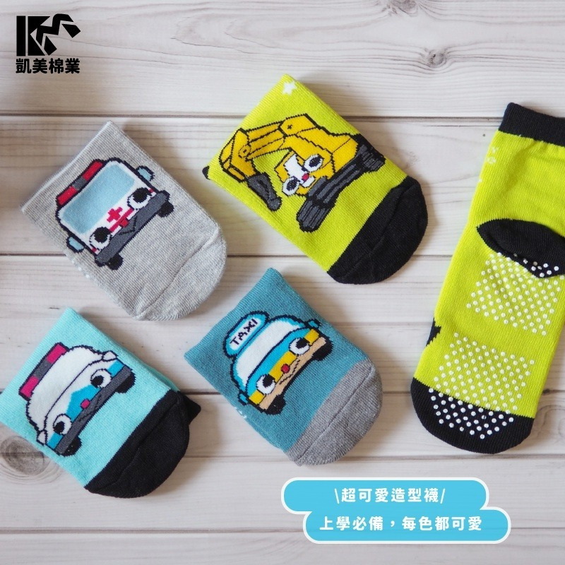 👍凱美棉襪｜ MIT台灣製 純棉止滑直版造型童襪 凱美棉業 13-16CM-細節圖3