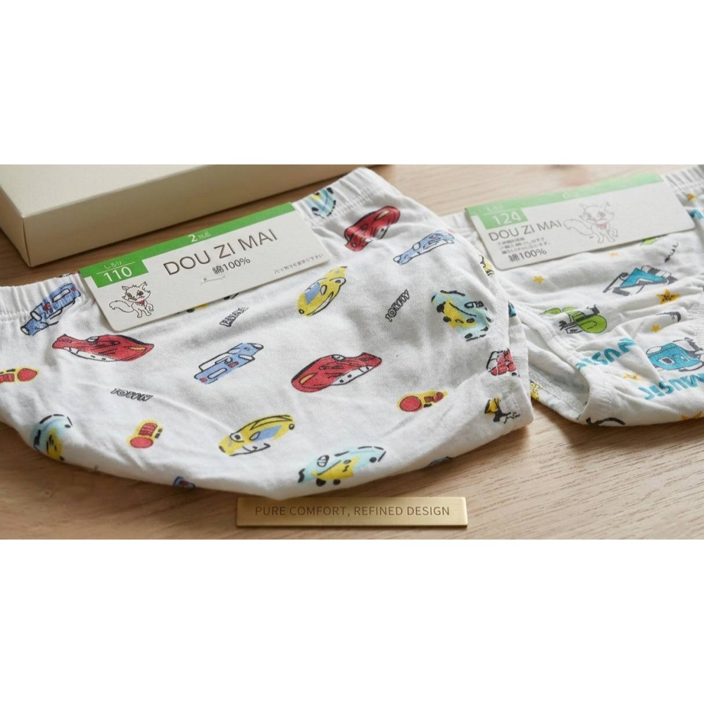 👍凱美棉業｜ 全棉彈力萊卡棉兒童三角內褲男童三角褲 兩件一組(隨機出色)-細節圖2