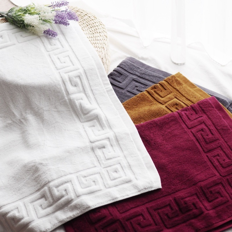 凱美棉業｜2入組 MIT台灣製 五星級飯店指定款 純棉立體緹花浴墊 腳踏墊 厚實棉浴墊-細節圖5