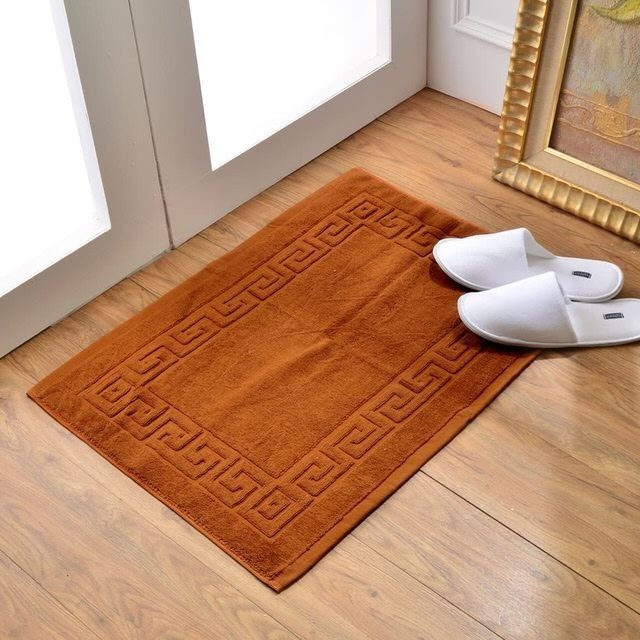 凱美棉業｜2入組 MIT台灣製 五星級飯店指定款 純棉立體緹花浴墊 腳踏墊 厚實棉浴墊-細節圖7