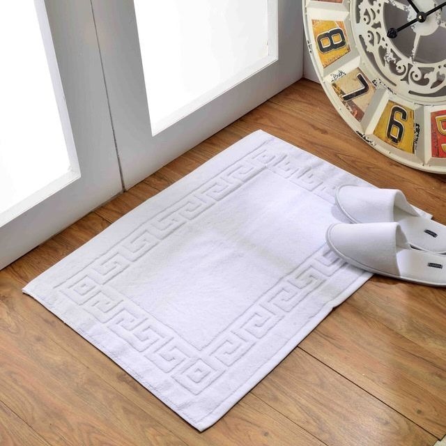 凱美棉業｜2入組 MIT台灣製 五星級飯店指定款 純棉立體緹花浴墊 腳踏墊 厚實棉浴墊-細節圖8