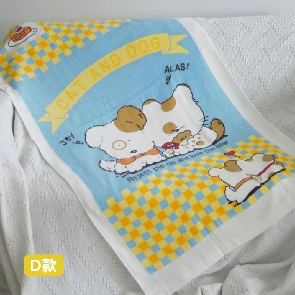 凱美浴巾｜ MIT台灣製 純棉吸水浴巾 卡通圖騰 多款樣式-細節圖3