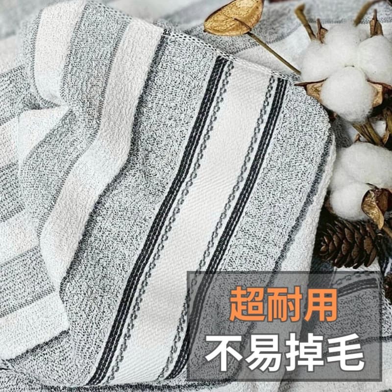 👍凱美棉業｜MIT台灣製 抗菌防臭 22兩厚實柔軟純棉竹炭毛巾 12入組-細節圖4