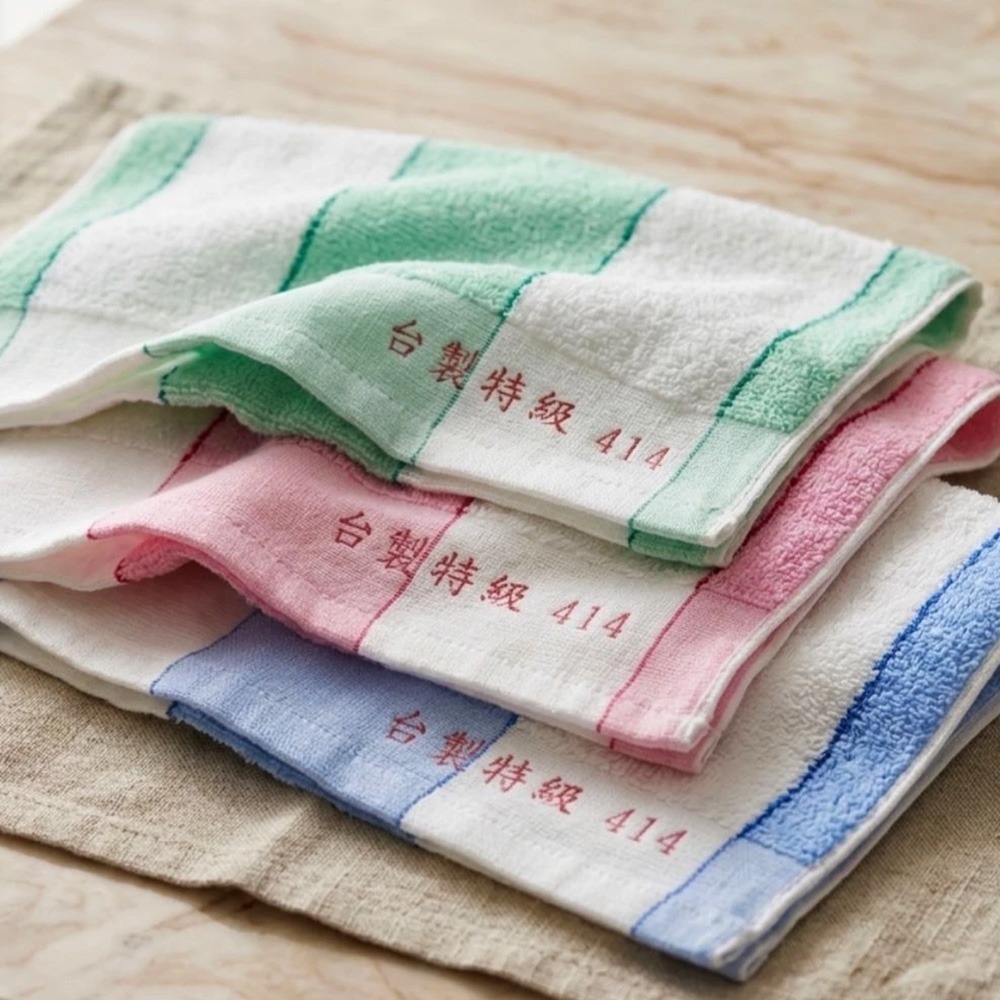 凱美棉業｜一打價！MIT台灣製 32兩特級傳統414毛巾 復古雙色毛巾~熱賣-細節圖4