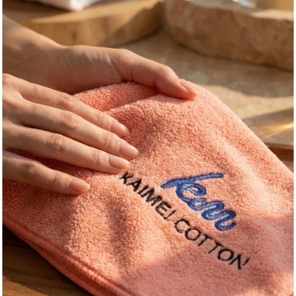 凱美棉業｜LOGO設計款 開纖紗超厚實柔軟強力吸水毛巾/擦髮巾-細節圖5
